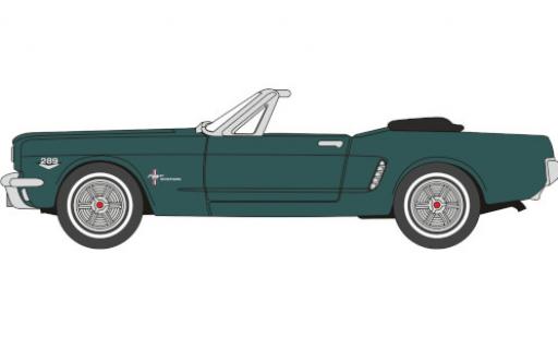 Ford Mustang 1/87 Oxford Convertibile verde 1965 modellino in miniatura