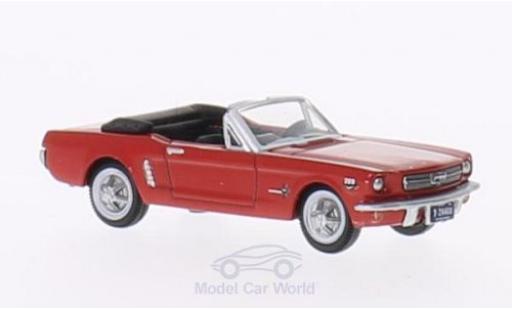 Ford Mustang 1/87 Oxford Convertibile rosso 1965 modellino in miniatura