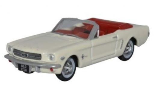 Ford Mustang 1/87 Oxford Convertibile bianco 1965 modellino in miniatura