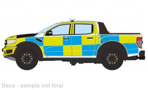 Ford Ranger 1/76 Oxford Raptor gelb/blau South Wales Police 1:76 modellino in miniatura