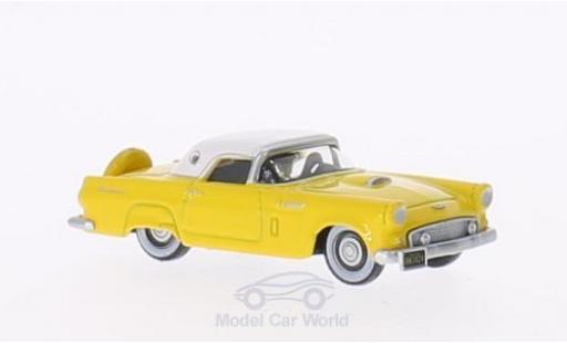 Ford Thunderbird 1/87 Oxford giallo/bianco 1956 modellino in miniatura