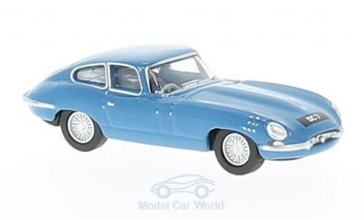 Jaguar E-Type 1/76 Oxford Coupe blu Donald Campbell modellino in miniatura