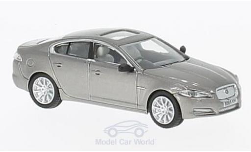 Jaguar XF 1/76 Oxford metallico grigio modellino in miniatura