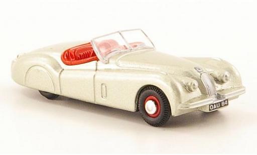 Jaguar XK 1/76 Oxford 120 metallico beige modellino in miniatura