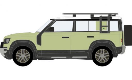 Land Rover Defender 1/76 Oxford 110 Explorer metallico verde modellino in miniatura