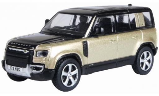 Land Rover Defender 1/76 Oxford 110X (L663) metallico marroneee/nero RHD 2020 modellino in miniatura