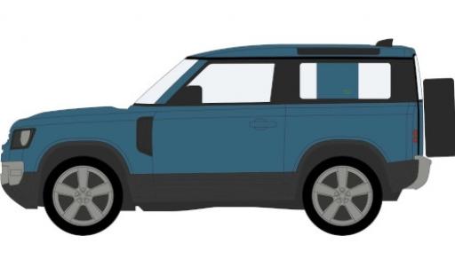 Land Rover Defender 1/76 Oxford 90 blu RHD modellino in miniatura