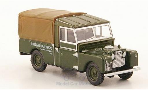 Land Rover Series 1 1/76 Oxford 109 oliv/marroneee British Railways modellino in miniatura