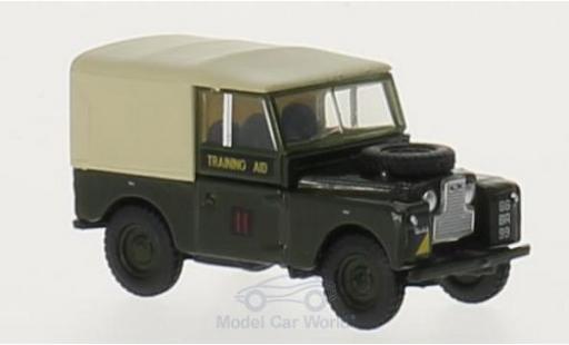 Land Rover Series 1 1/76 Oxford 88 Canvas verde/beige RHD RTC 6th Training Regiment modellino in miniatura