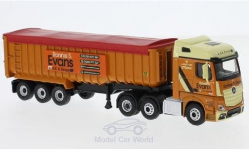 Mercedes Actros 1/76 Oxford SSC RHD Ronnie Evans Muldenkipper modellino in miniatura