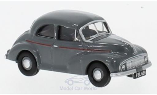 Morris Minor 1/76 Oxford Saloon grigio modellino in miniatura