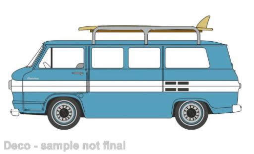 Chevrolet Corvair 1/87 Oxford Greenbrier Passenger Wagon turchese 1961 modellino in miniatura