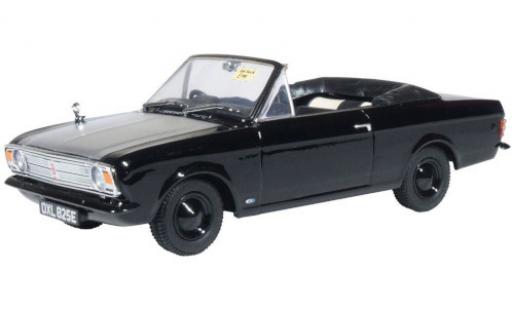 Ford Cortina 1/43 Oxford MK II Crayford Convertibile nero/bianco RHD modellino in miniatura