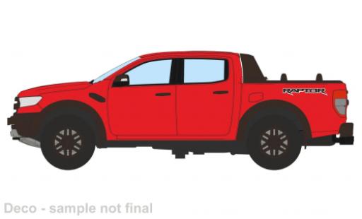 Ford Ranger 1/76 Oxford Raptor rosso modellino in miniatura