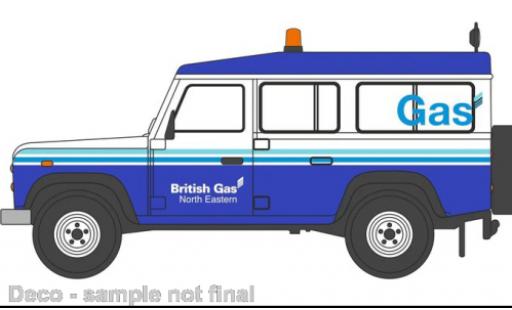 Land Rover Defender 1/76 Oxford LWB Station Wagon British Gas modellino in miniatura