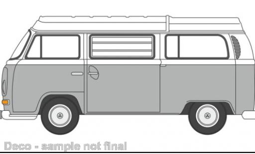 Volkswagen T2 1/76 Oxford Camper grigio/bianco modellino in miniatura