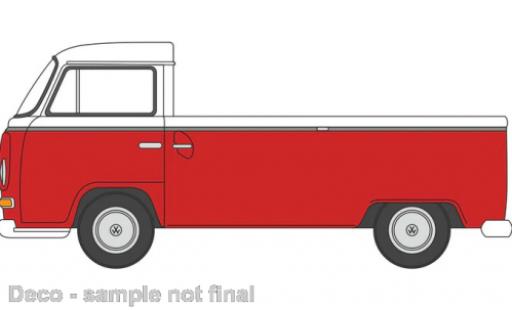 Volkswagen T2 1/76 Oxford Pick Up rosso/bianco modellino in miniatura