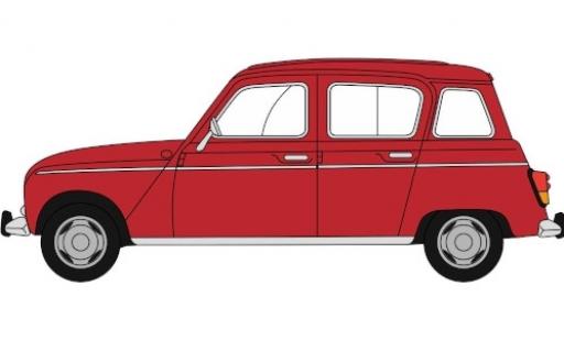 Renault 4 1/76 Oxford rosso modellino in miniatura