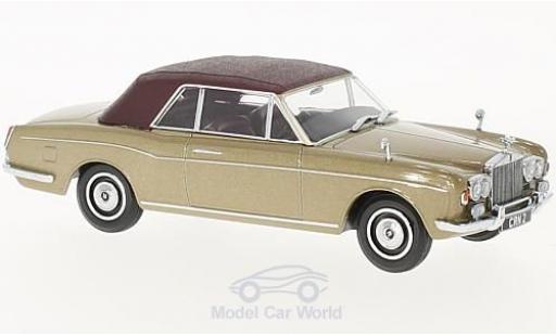 Rolls Royce Corniche 1/43 Oxford Convertibile metallico beige/matt-rosso RHD geschlossen modellino in miniatura