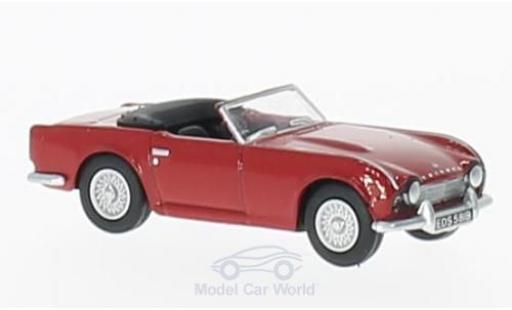Triumph TR4 1/76 Oxford rosso modellino in miniatura