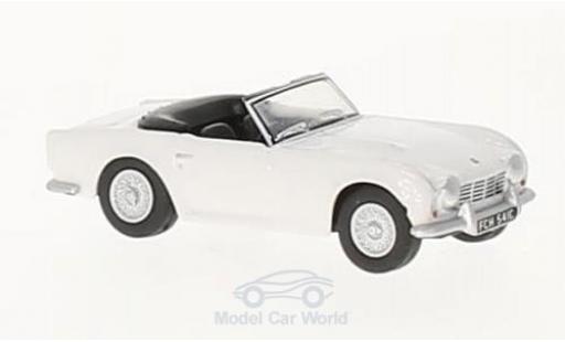 Triumph TR4 1/76 Oxford bianco modellino in miniatura