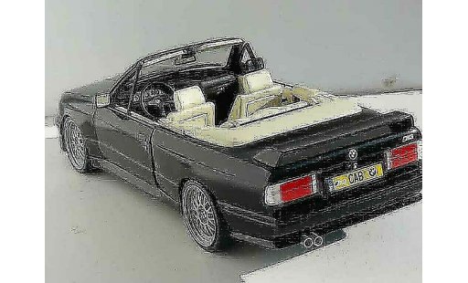 Bmw M3 Cabriolet 1/18 Autoart E30 nero jantes bbs 17 pouces modellini auto