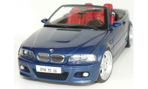Bmw M3 Cabriolet 1/18 Kyosho E46 blu jantes 19 pouces modellini auto