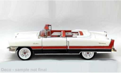 Packard Caribbean 1/18 Lucky Die Cast (Cabriolet) mit schwarzen Streifen weiss/rot 1955 1:18 modellino in miniatura