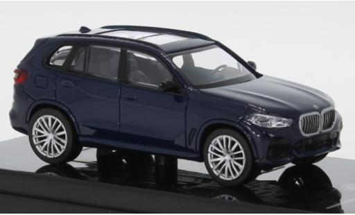 Bmw X5 1/64 Para64 (G05) metallico blu modellino in miniatura