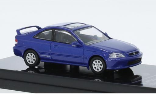 Honda Civic 1/64 Para64 Si metallise blu 1999 modellino in miniatura