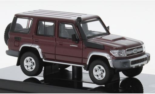 Toyota Land Cruiser 1/64 Para64 76 metallise rosso 2014 modellino in miniatura