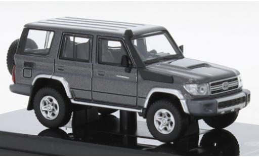 Toyota Land Cruiser 1/64 Para64 76 metallise grigio/bianco 2014 modellino in miniatura