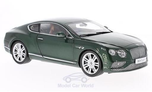 Bentley Continental T 1/18 Paragon GT verde RHD 2016 modellino in miniatura