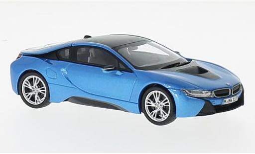 Bmw i8 1/18 Paragon metallico blu/grigio modellino in miniatura