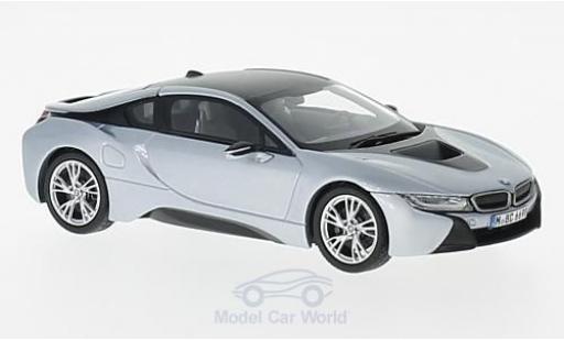 Bmw i8 1/43 Paragon grigio/grigio modellino in miniatura