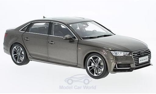Audi A4 1/18 Paudi L marroneee 2017 ohne Vitrine modellino in miniatura