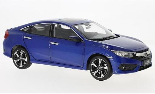 Honda Civic 1/18 Paudi metallico blu 2016 modellino in miniatura