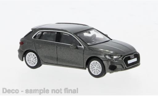 Audi A3 1/87 PCX87 (8Y) metallise grau 2022 1:87 modellino in miniatura