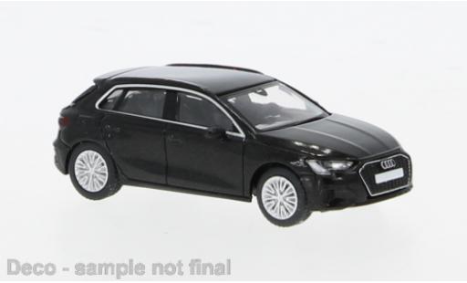 Audi A3 1/87 PCX87 (8Y) metallise schwarz 2022 1:87 modellino in miniatura