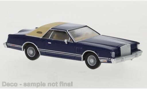 Lincoln Continental 1/87 PCX87 Mark V metallico blu 1977 modellino in miniatura
