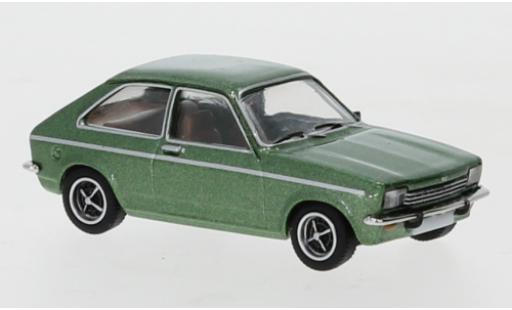 Opel Kadett 1/87 PCX87 C City metallico verde 1975 modellino in miniatura