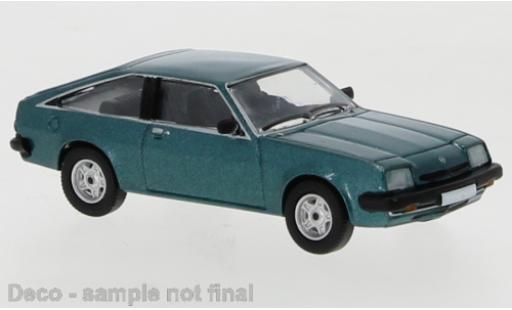 Opel Manta 1/87 PCX87 B CC metallico verde 1980 modellino in miniatura