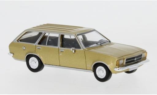 Opel Rekord 1/87 PCX87 D Caravan gold 1972 modellino in miniatura