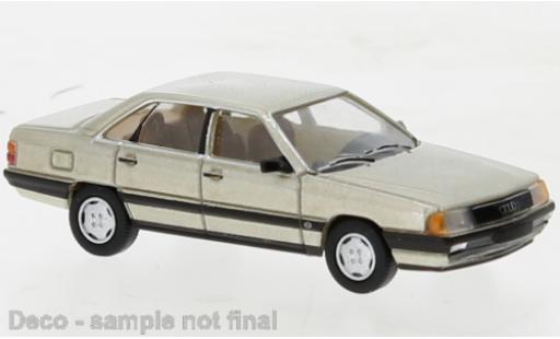 Audi 100 1/87 PCX87 (C3) metallise beige 1982 modellino in miniatura