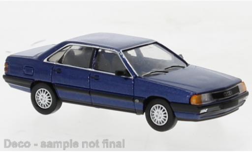 Audi 100 1/87 PCX87 (C3) metallise blu foncé 1982 modellino in miniatura