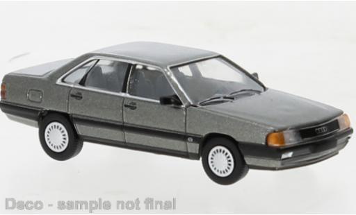 Audi 100 1/87 PCX87 (C3) metallise grigio 1982 modellino in miniatura