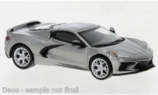 Chevrolet Corvette 1/87 PCX87 C8 metallise grigio 2020 modellino in miniatura