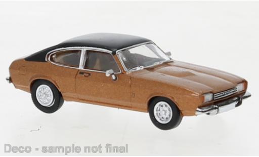 Ford Capri 1/87 PCX87 MK II metallise marroneee 1974 modellino in miniatura
