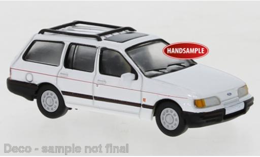 Ford Sierra 1/87 PCX87 Turnier bianco 1987 modellino in miniatura