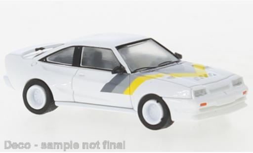 Opel Manta 1/87 PCX87 B Mattig bianco/Décorer 1991 modellino in miniatura